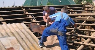 Демонтаж крыши в Петергофе - стоимость работ от 724 рублей за м2